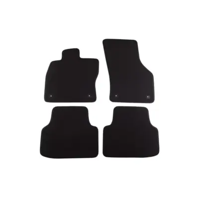 Tappetini Tessuto Triplo Strato Neri Set 4 Pezzi per Skoda Octavia 2013-2020