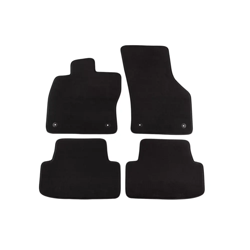 Tappetini Tessuto Triplo Strato Neri Set 4 Pezzi per Volkswagen Golf Vi Combi