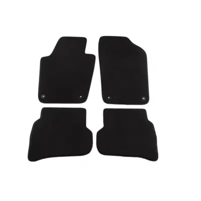 Tappetini Tessuto Triplo Strato Neri Set 4 Pezzi per Volkswagen Polo 2009-2017