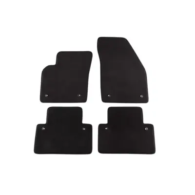 Tappetini Tessuto Triplo Strato Neri Set 4 Pezzi per Volvo S40 2004-2012