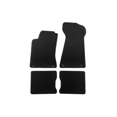 Tappetini Tessuto Triplo Strato Nero Set 4 Pezzi per Audi 80 1991-1995