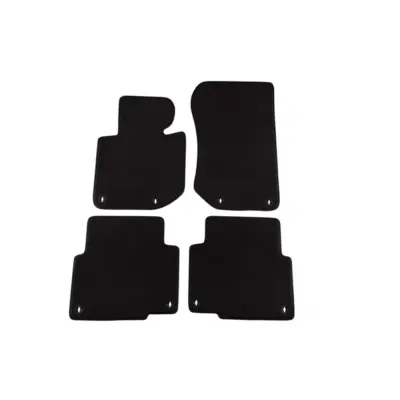Tappetini Tessuto Triplo Strato Nero Set 4 Pezzi per BMW Serie 3 E36 1991-1998
