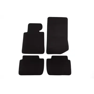 Tappetini Tessuto Triplo Strato Nero Set 4 Pezzi per BMW Serie 3 E46 1998-2005
