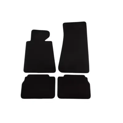 Tappetini Tessuto Triplo Strato Nero Set 4 Pezzi per BMW Serie 5 E34 1988-1995