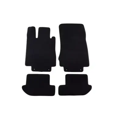 Tappetini Tessuto Triplo Strato Nero Set 4 Pezzi per Mercedes Cl C215 1999-2007