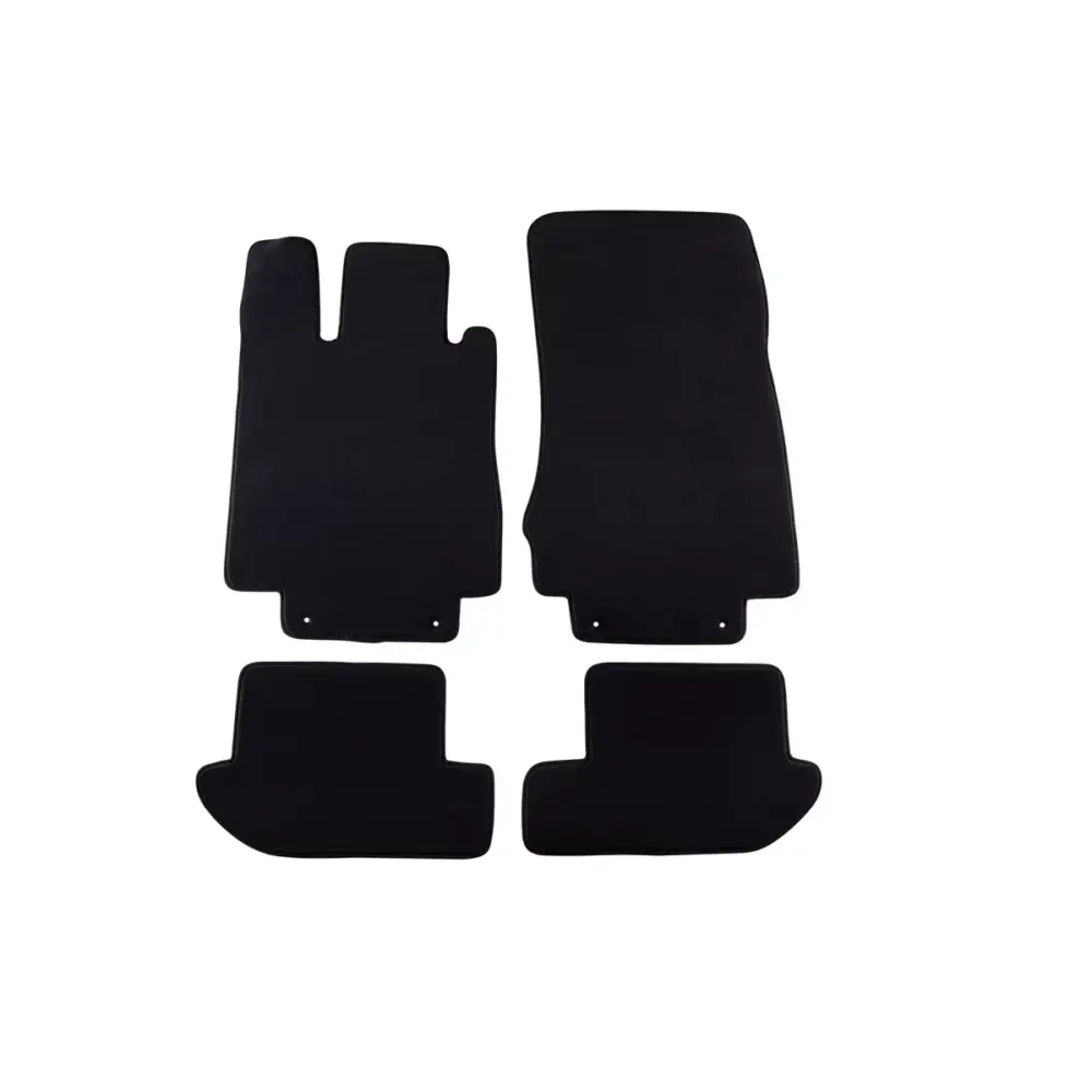 Tappetini Tessuto Triplo Strato Nero Set 4 Pezzi per Mercedes Cl C215 1999-2007