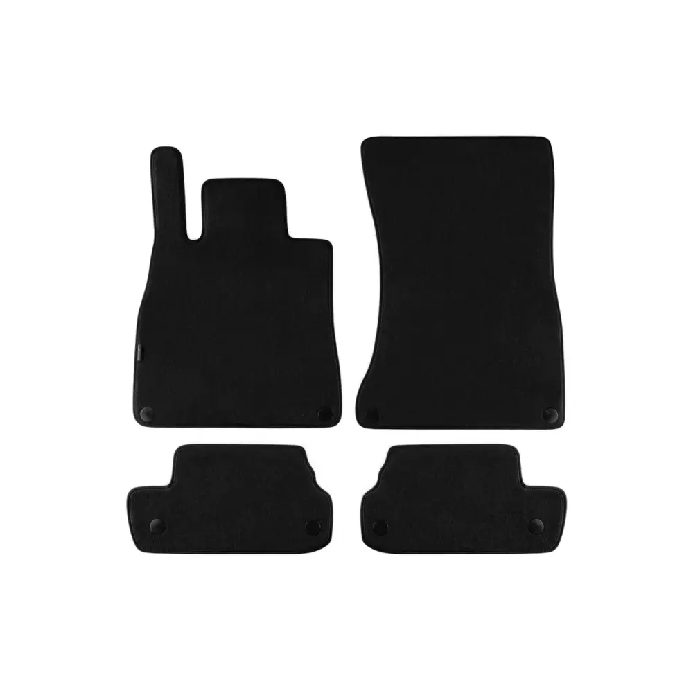 Tappetini Tessuto Triplo Strato Nero Set 4 Pezzi per Mercedes Classe S C217