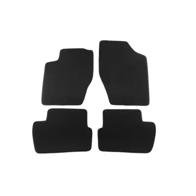 Tappetini Tessuto Triplo Strato Nero Set 4 Pezzi per Peugeot 307 2001-2007