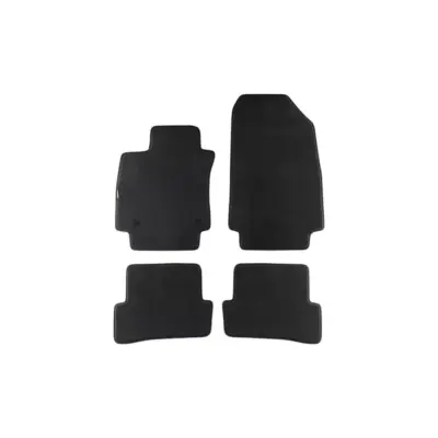 Tappetini Tessuto Triplo Strato Nero Set 4 Pezzi per Renault Clio 2012-2019