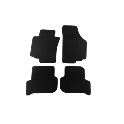 Tappetini Tessuto Triplo Strato Nero Set 4 Pezzi per Seat Altea 2004-2009