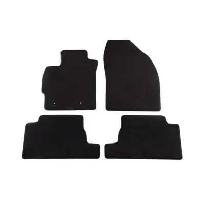 Tappetini Tessuto Triplo Strato Nero Set 4 Pezzi per Toyota Auris 2010-2012