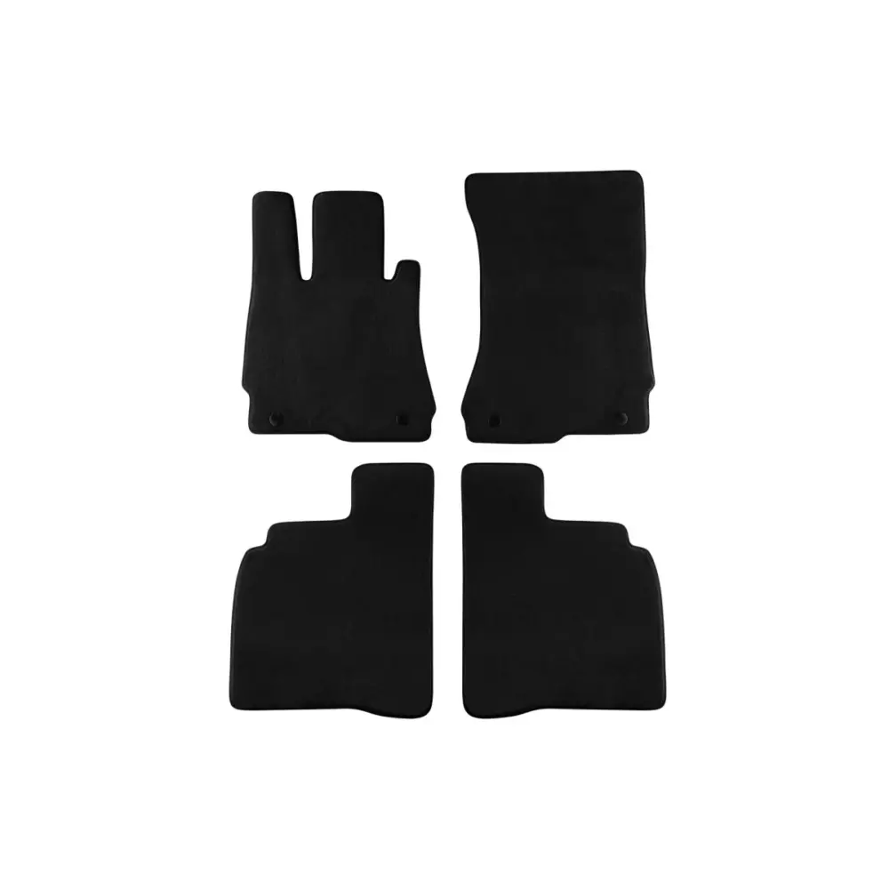 Tappetini Tessuto Triplo Strato Set 4 Pezzi Neri per Mercedes Classe S W221