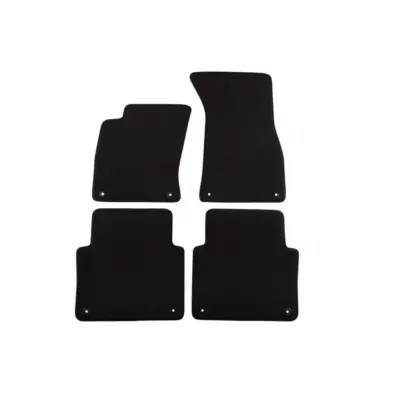 Tappetini Tessuto Triplo Strato Set 4 Pezzi Nero per Audi A8 2007-2010
