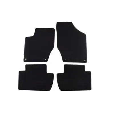 Tappetini Tessuto Triplo Strato Set 4 Pezzi Nero per Peugeot 308 2007-2014