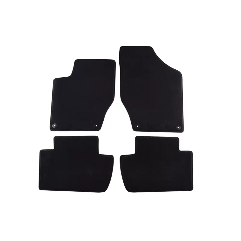 Tappetini Tessuto Triplo Strato Set 4 Pezzi Nero per Peugeot 308 2007-2014