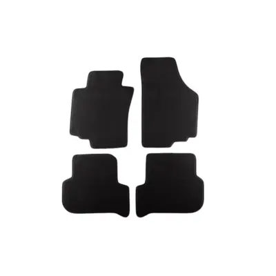Tappetini Tessuto Triplo Strato Set 4 Pezzi Nero per Seat Leon 2005-2008