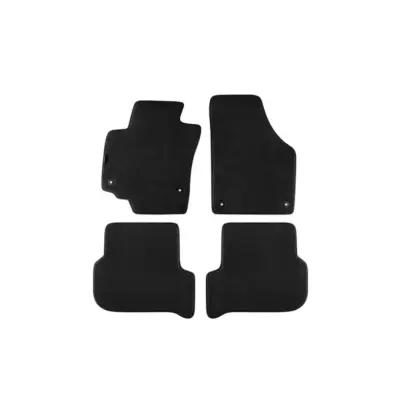 Tappetini Tessuto Triplo Strato Set 4 Pezzi Nero per Skoda Yeti 2009-2017