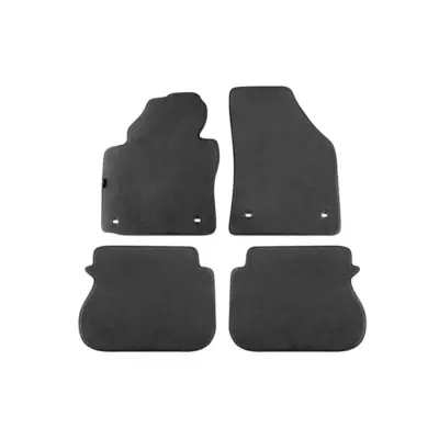 Tappetini Tessuto Triplo Strato Set 4 Pezzi Nero per VW Caddy Life 2004-2015