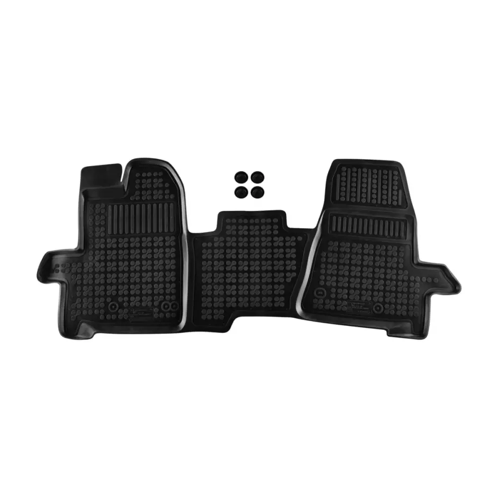 Tappetino Gomma Specifico 1 Pezzo Nero per Ford Tourneo Custom 2013-2018 3 Posti