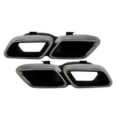 Terminale di Scarico Design a 2 Pezzi per Mercedes C W205 e e W213 S W222 GLE