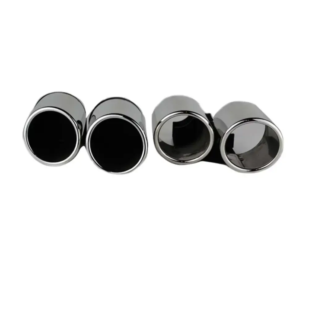 Terminale di Scarico Doppio Posteriore per Audi A4 B8 08-15 S4 Look 2 Pz