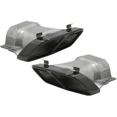 Terminale di Scarico Nero Design per Mercedes Classe A W176 2012-2018 CLA C117