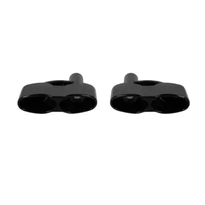 Terminale di Scarico Nero Lucido Tipo 65 per Mercedes Classe S W221 2005-2013
