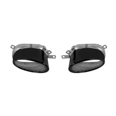 Terminale di Scarico Nero RS per Audi A6 Berlina e Station 2016-2018