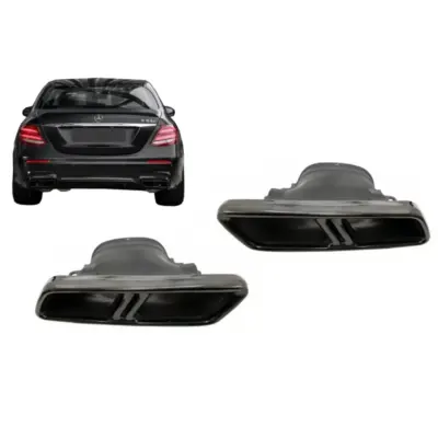 Terminale di Scarico Posteriore Nero per Mercedes Classe E W213 2016+ GLC X253