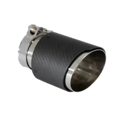 Terminale di Scarico Universale Carbonio Opaco Ingresso 6cm