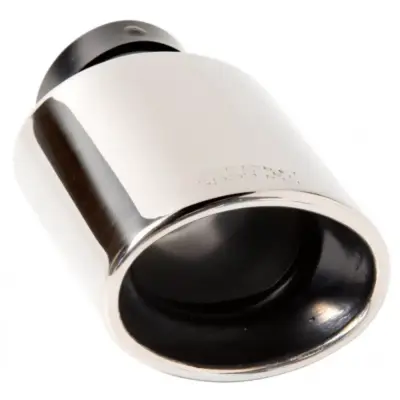Terminale di Scarico Universale Cromato Ovale F65mm 1 Pezzo