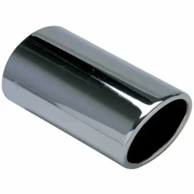 Terminale di Scarico Universale Nero Ovale 72x80mm 1 Pezzo