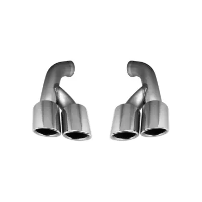 Terminali di Scarico Cromati GT 455mm per Porsche Cayenne 958 2014-2018