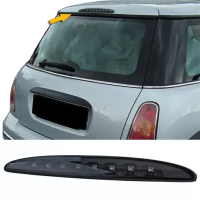Terza Luce Freno LED Vetro Trasparente Nero per Mini One Cooper S R50 R53