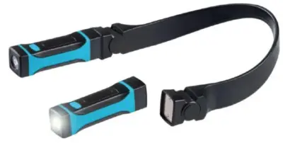 Torcia da collo staccabile luce led portatile ricaricabile con supporto