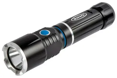 Torcia lampada led telescopica portatile ricaricabile luce intensa regolabile