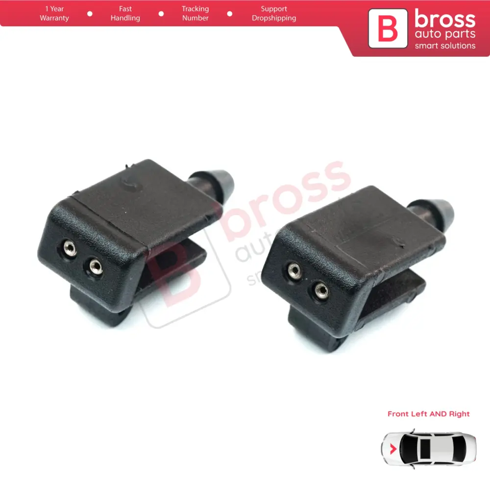 Ugelli Spruzzo Lava Parabrezza Anteriori 2 Pezzi per Renault Scenic Megane MK2