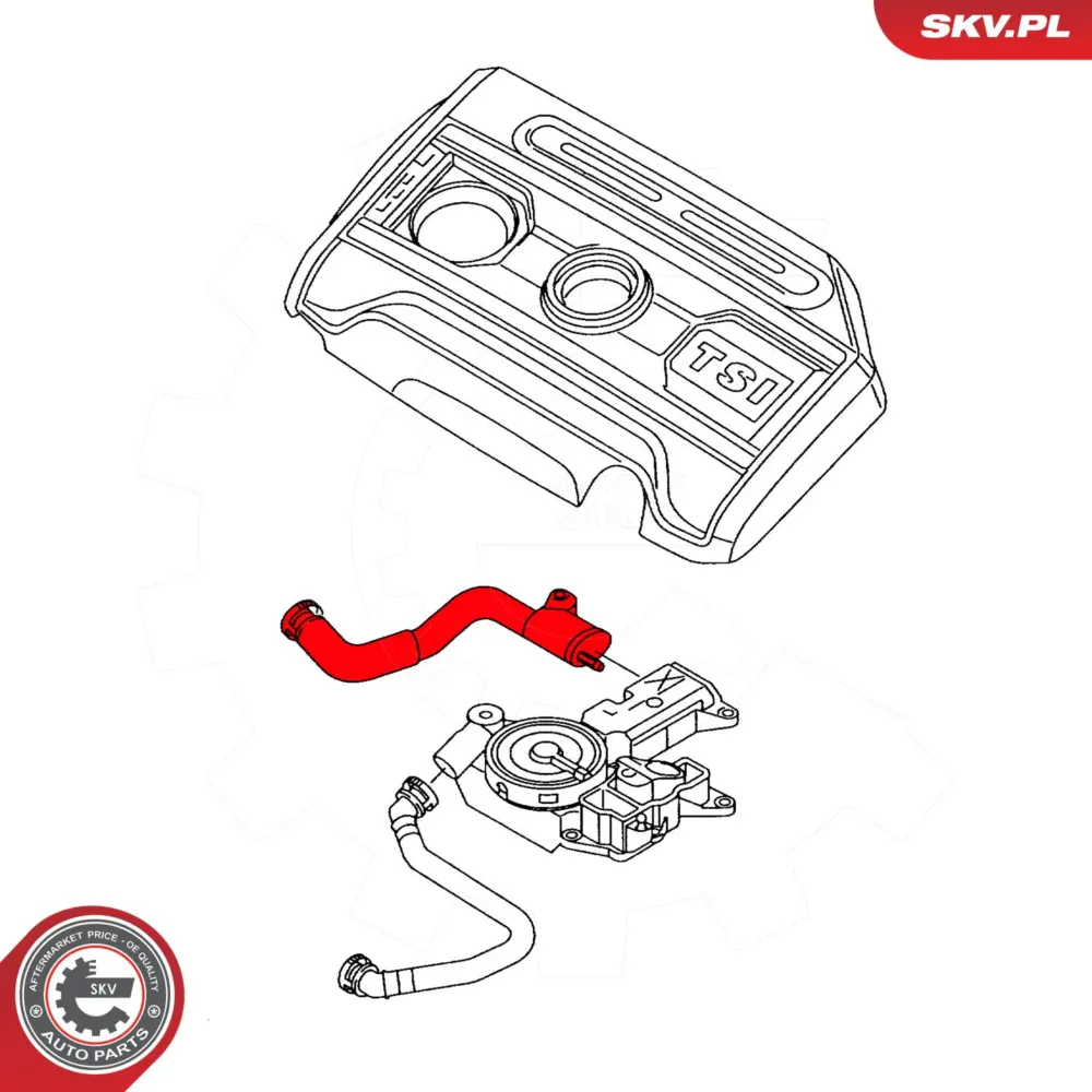 Ventilazione monoblocco per Audi A4 B8 (8K2) A4 B8 Avant (8K5) 06J103213D