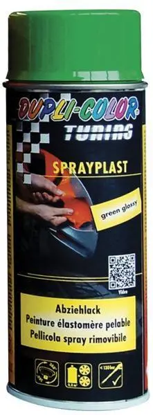 Vernice spray antiruggine rimovibile verde semilucida