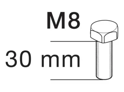 Vite di fissaggio M8 x 30