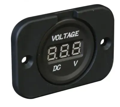 Voltmetro digitale da incasso display LED tensione DC 5-30V auto barca