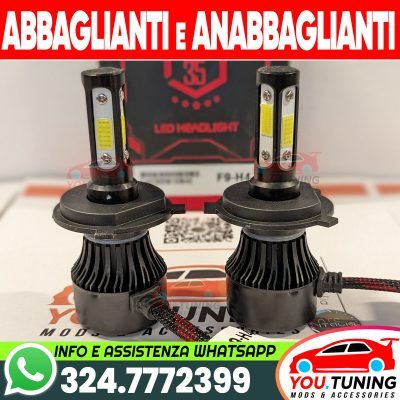 2X Lampadine LED Fari H7 6500K Luci Anabaglianti / Anabb. 12000LM Extra Luminose
