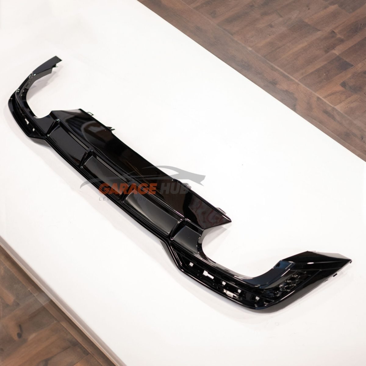 Diffusore *S5 Design* per Audi A5 dal 2021+ per paraurti S-Line Nero Lucido ABS