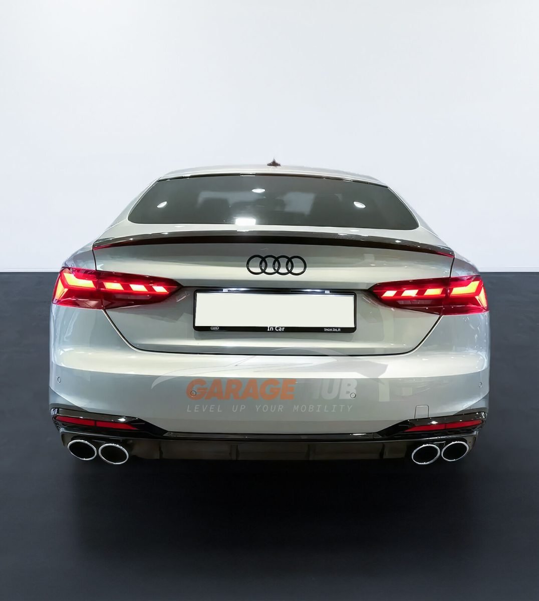 Diffusore *S5 Design* per Audi A5 dal 2021+ per paraurti S-Line Nero Lucido ABS