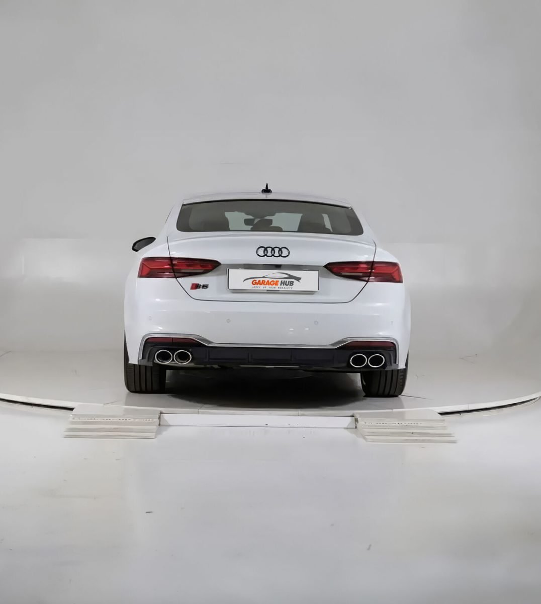 Diffusore *S5 Design* per Audi A5 dal 2021+ per paraurti S-Line Nero Lucido ABS