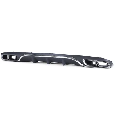 Diffusore posteriore + terminali cromati per Mercedes Classe E W213 (non per AMG)