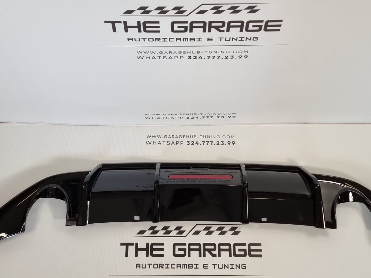Diffusore Modello Karbel con LED per VW Golf 7 fino al 2017 Nero Lucido