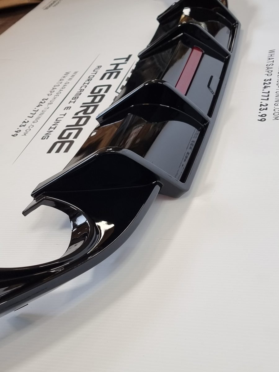 Diffusore Modello Karbel con LED per VW Golf 7 fino al 2017 Nero Lucido
