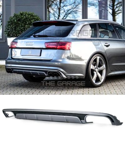 Diffusore Posteriore Look RS per Audi A6 4G C7 (2015-2018) per paraurti S-Line