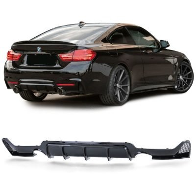 Diffusore posteriore Performance lucido 2 output per BMW Serie 4 F32 F33 F36